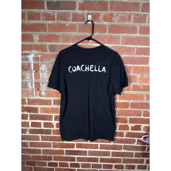 Coachella Shirt Concert Short Sleeve Black Basic Logo Print Adult Size XL - Picture 1 of 5